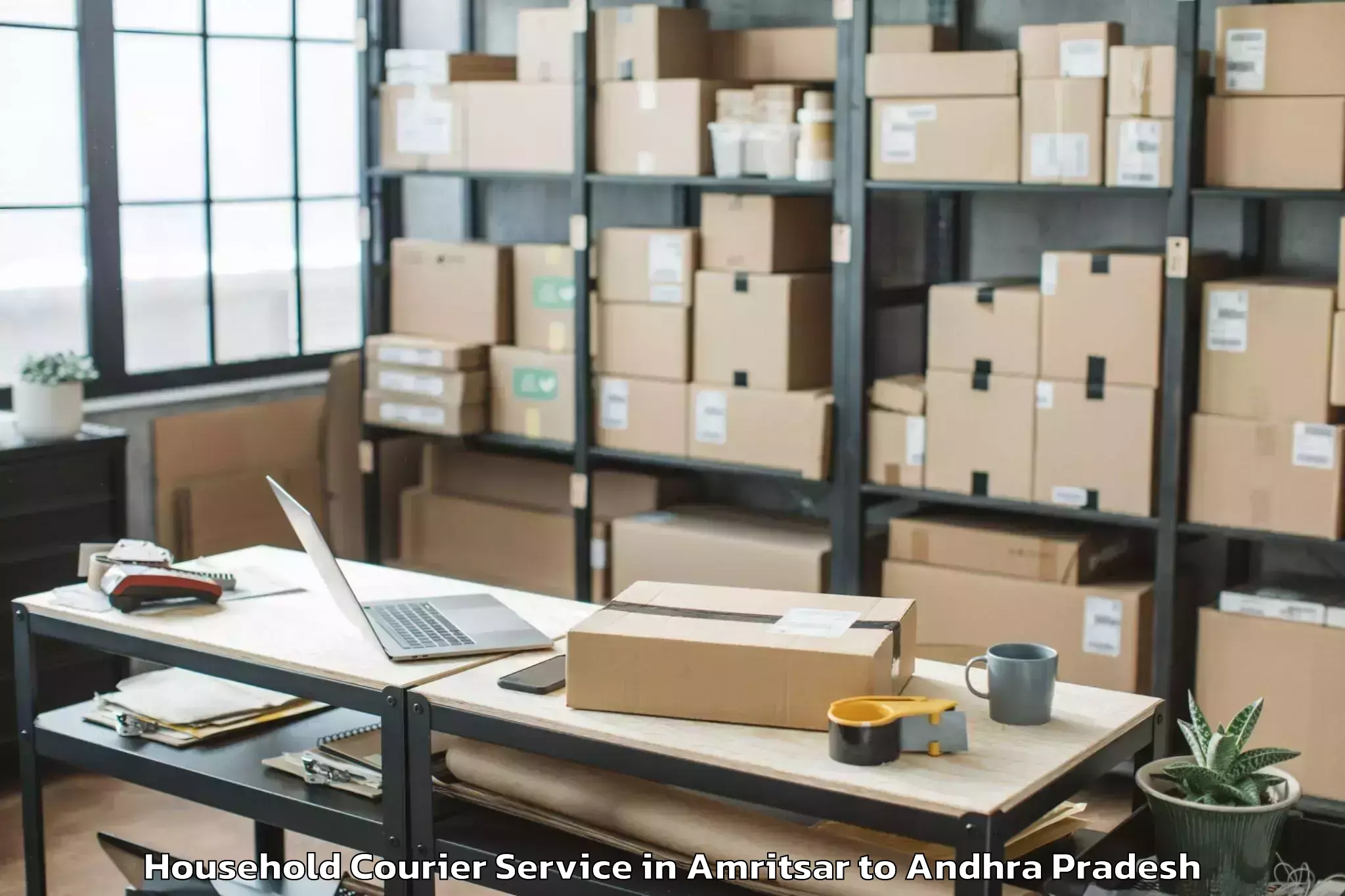 Comprehensive Amritsar to Savalyapuram Kanamarlapudi Household Courier